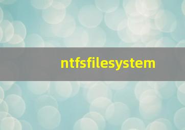 ntfsfilesystem