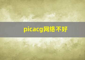 picacg网络不好