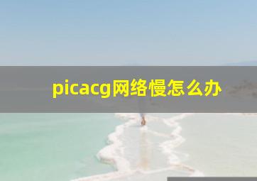 picacg网络慢怎么办