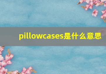 pillowcases是什么意思