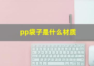 pp袋子是什么材质