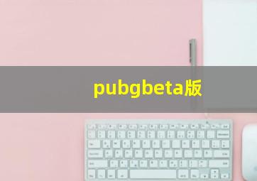 pubgbeta版