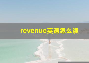 revenue英语怎么读