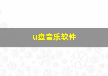 u盘音乐软件