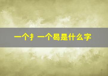 一个扌一个曷是什么字