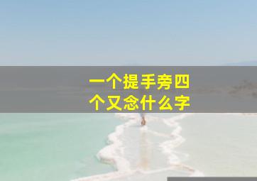 一个提手旁四个又念什么字