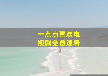 一点点喜欢电视剧免费观看