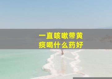 一直咳嗽带黄痰喝什么药好