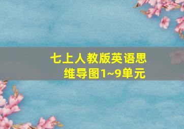 七上人教版英语思维导图1~9单元