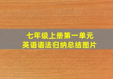 七年级上册第一单元英语语法归纳总结图片