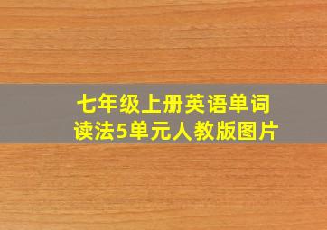 七年级上册英语单词读法5单元人教版图片