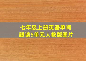 七年级上册英语单词跟读5单元人教版图片