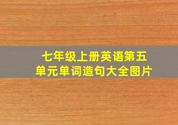 七年级上册英语第五单元单词造句大全图片