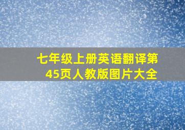 七年级上册英语翻译第45页人教版图片大全