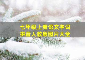 七年级上册语文字词拼音人教版图片大全