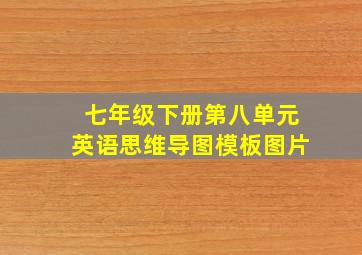 七年级下册第八单元英语思维导图模板图片