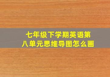 七年级下学期英语第八单元思维导图怎么画