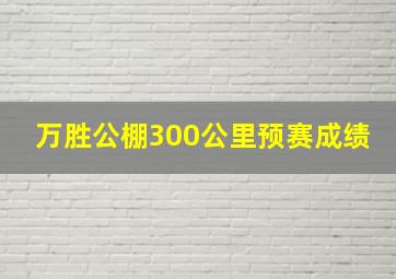 万胜公棚300公里预赛成绩