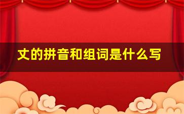 丈的拼音和组词是什么写