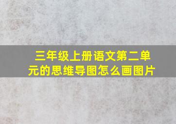 三年级上册语文第二单元的思维导图怎么画图片