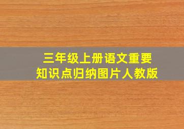 三年级上册语文重要知识点归纳图片人教版