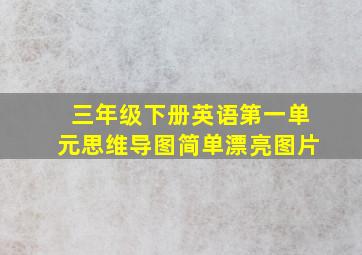 三年级下册英语第一单元思维导图简单漂亮图片