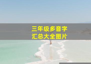 三年级多音字汇总大全图片