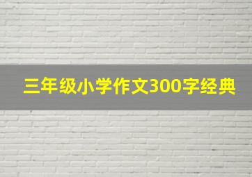 三年级小学作文300字经典