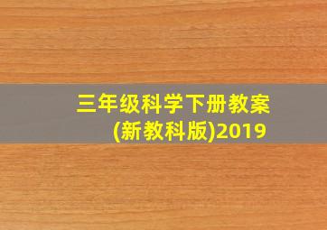 三年级科学下册教案(新教科版)2019