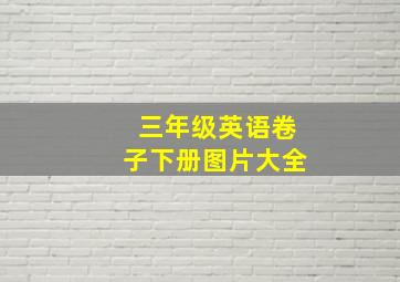 三年级英语卷子下册图片大全