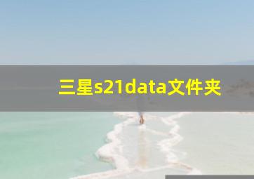 三星s21data文件夹