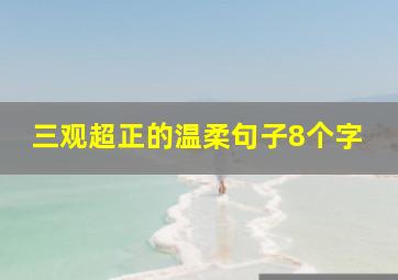 三观超正的温柔句子8个字