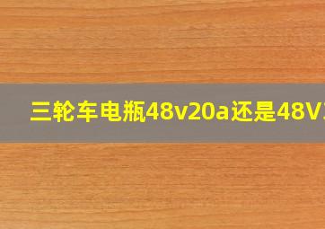 三轮车电瓶48v20a还是48V32A