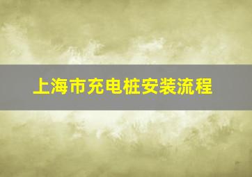 上海市充电桩安装流程