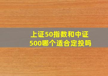 上证50指数和中证500哪个适合定投吗