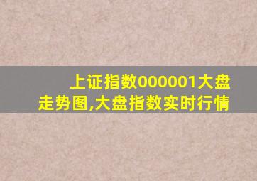 上证指数000001大盘走势图,大盘指数实时行情