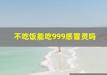 不吃饭能吃999感冒灵吗