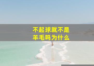 不起球就不是羊毛吗为什么