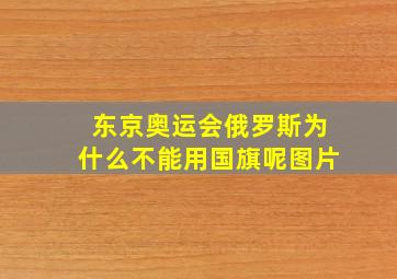 东京奥运会俄罗斯为什么不能用国旗呢图片