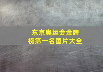 东京奥运会金牌榜第一名图片大全