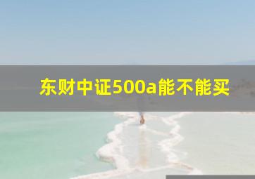 东财中证500a能不能买