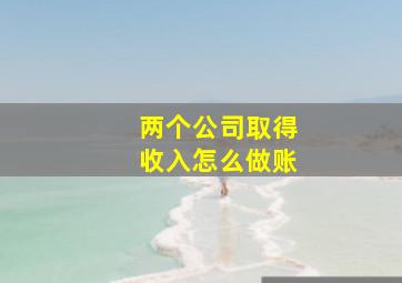 两个公司取得收入怎么做账