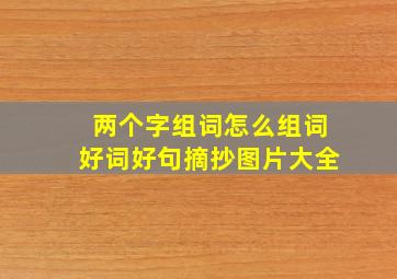 两个字组词怎么组词好词好句摘抄图片大全