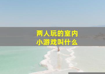 两人玩的室内小游戏叫什么