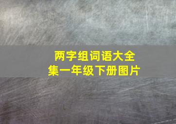 两字组词语大全集一年级下册图片