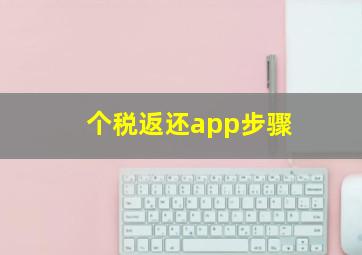 个税返还app步骤