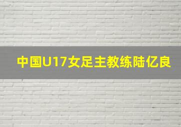 中国U17女足主教练陆亿良