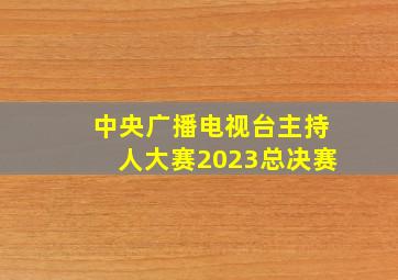 中央广播电视台主持人大赛2023总决赛