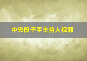 中央段子手主持人视频