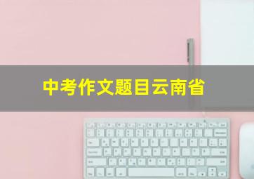 中考作文题目云南省